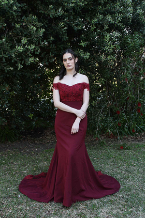 Offshoulder Lace A-line Bridesmaid Dress