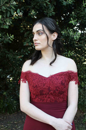 Offshoulder Lace A-line Bridesmaid Dress