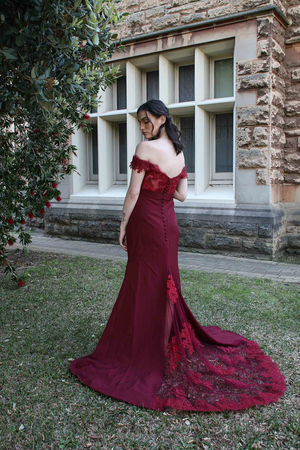 Offshoulder Lace A-line Bridesmaid Dress