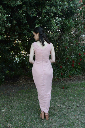 V-neck Chiffon Bridesmaids Dress