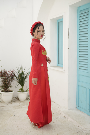 Gold Phoenix áo dài (couple set)